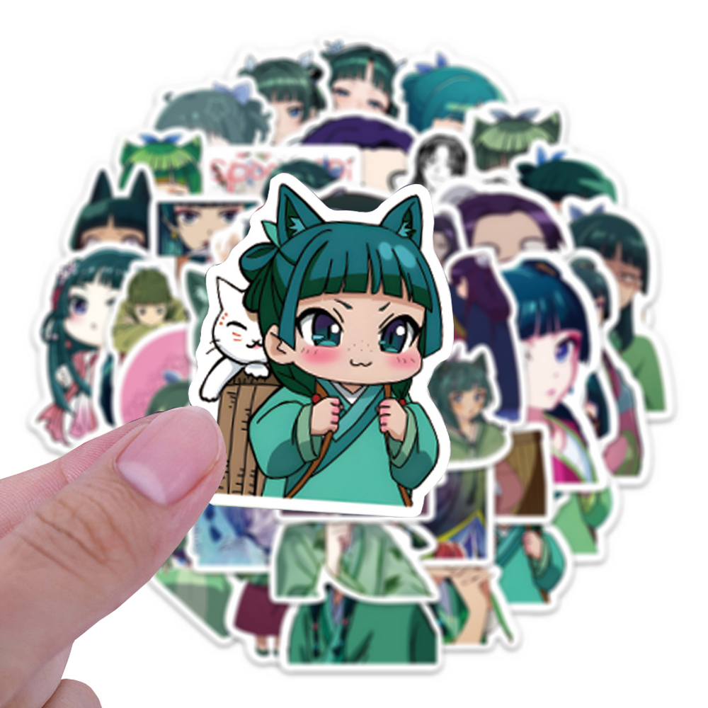 Meal Prep Notebook - 10/30/50pcs Anime The Apothecary Diaries Stickers