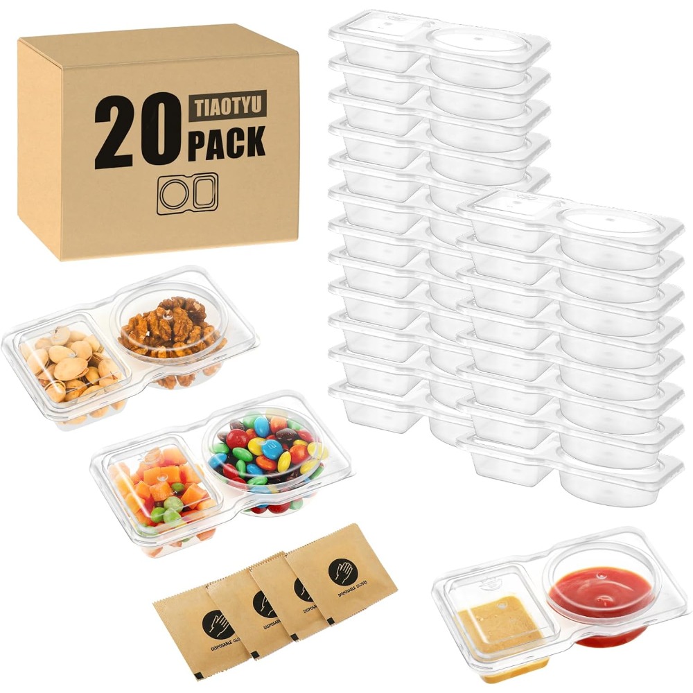 Reusable Divided Snack Contain - Meal Prep Veggie review and price