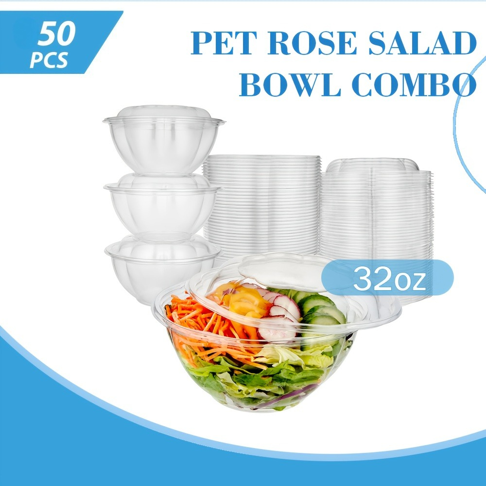50‑pack 32‑ounce clear plastic - Meal Prep Quinoa review and price