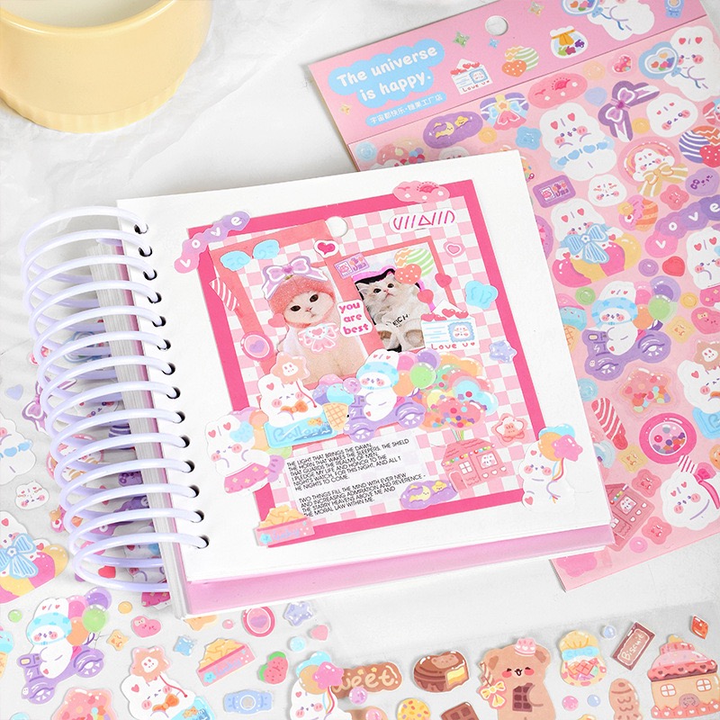 1/4PCS Kawaii Cartoon Rabbit D - Meal Prep Notebook review and price