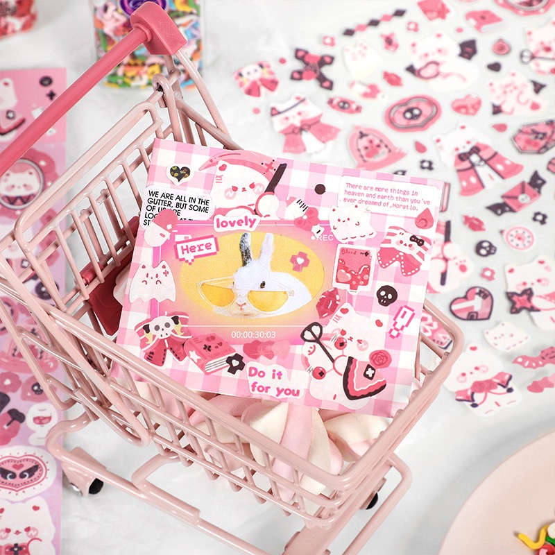 1/4PCS Kawaii Cartoon Rabbit D - Meal Prep Notebook review and price