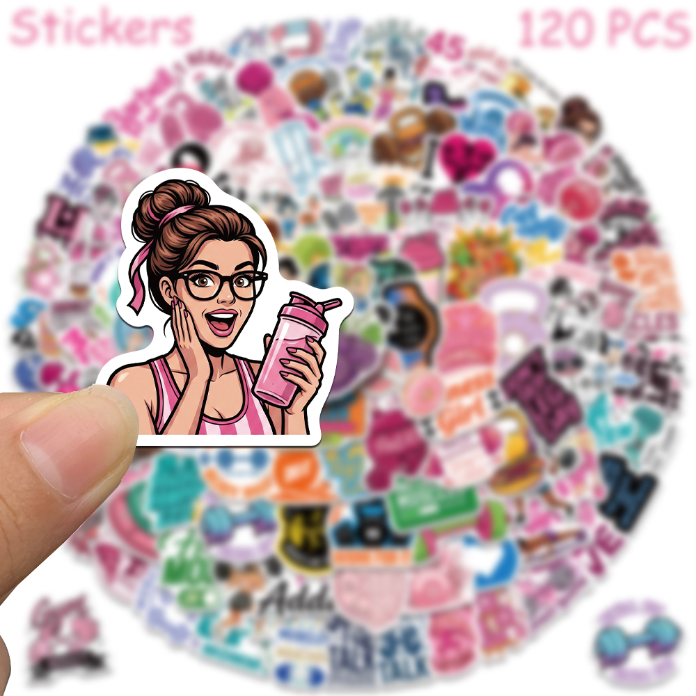 60/120pcs Cartoon Gym Fitness  - Meal Prep Notebook review and price