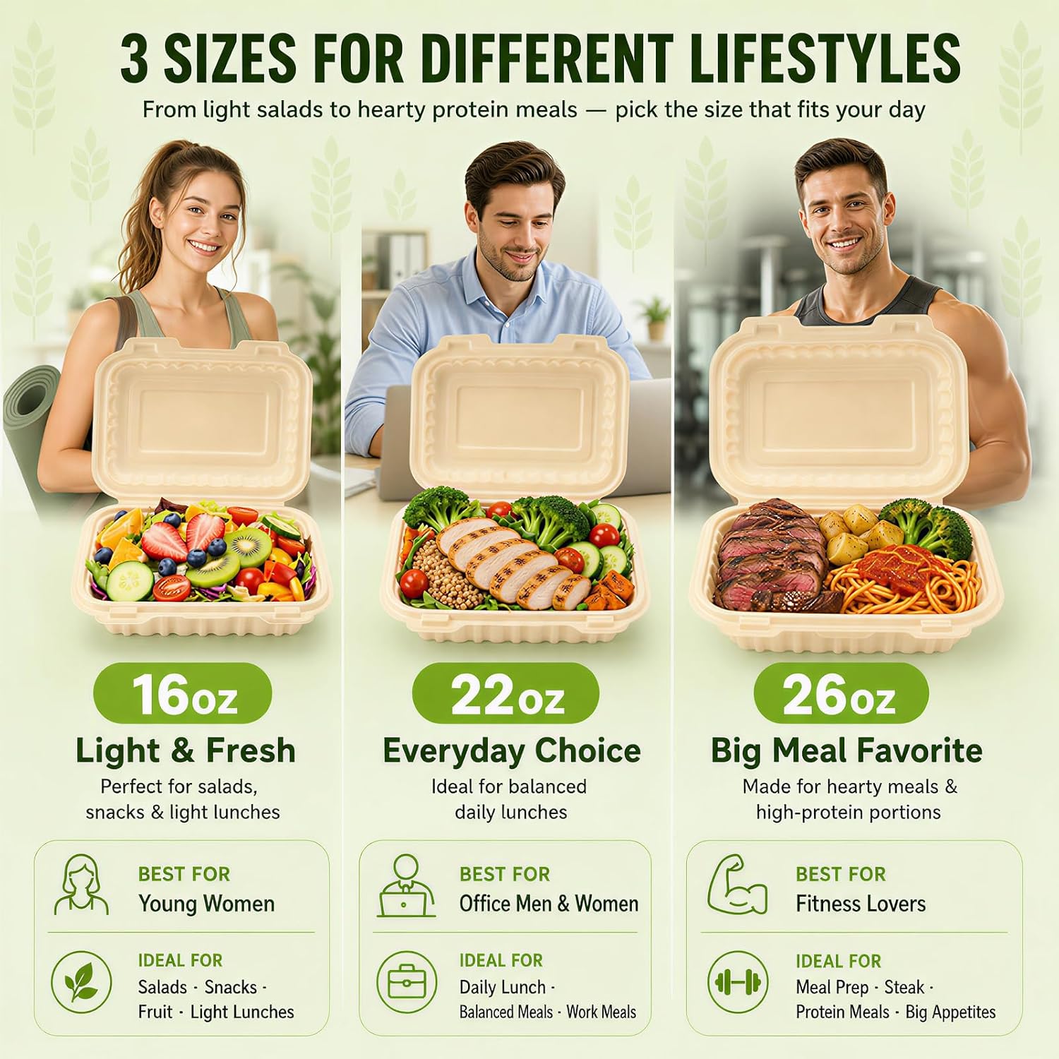 50 Pack 16oz Clamshell Take Ou - Meal Preparation review and price