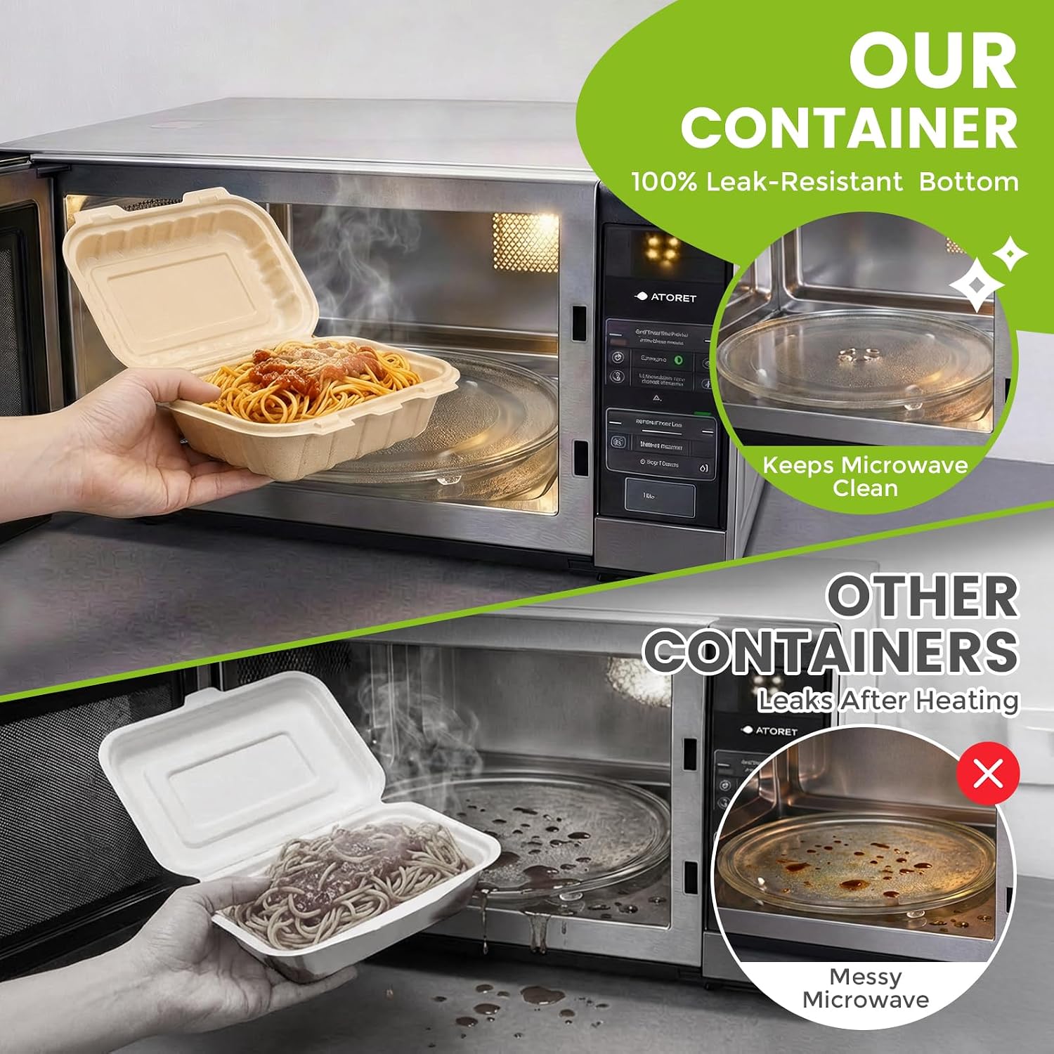 50 Pack 16oz Clamshell Take Ou - Meal Preparation review and price