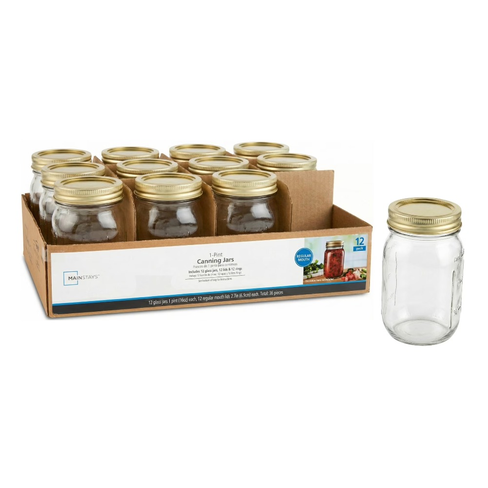 Mainstays 16oz Mason Jars, Sta - Meal Preparation review and price