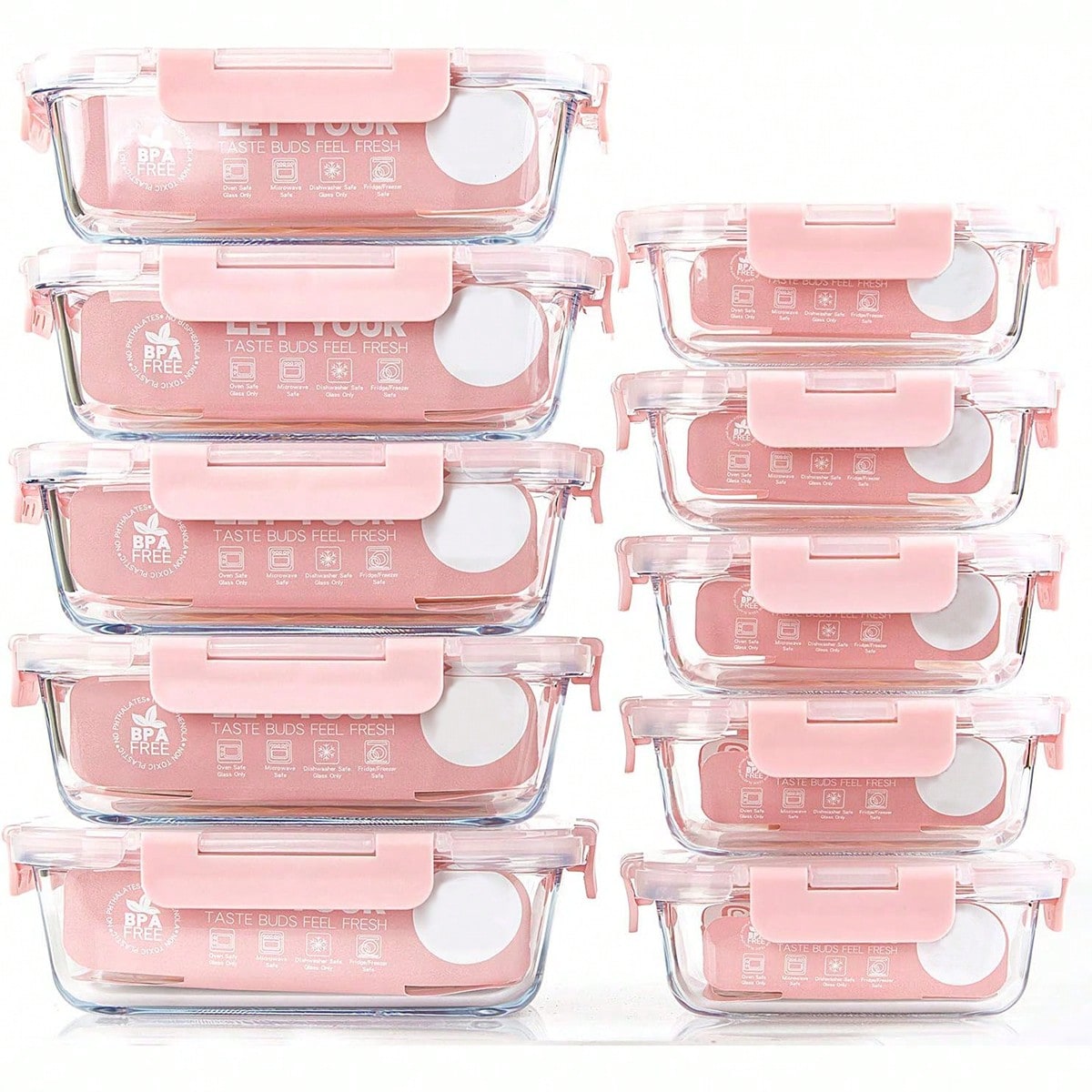 10 Pack Glass Meal Prep Contai - Meal Preparation review and price