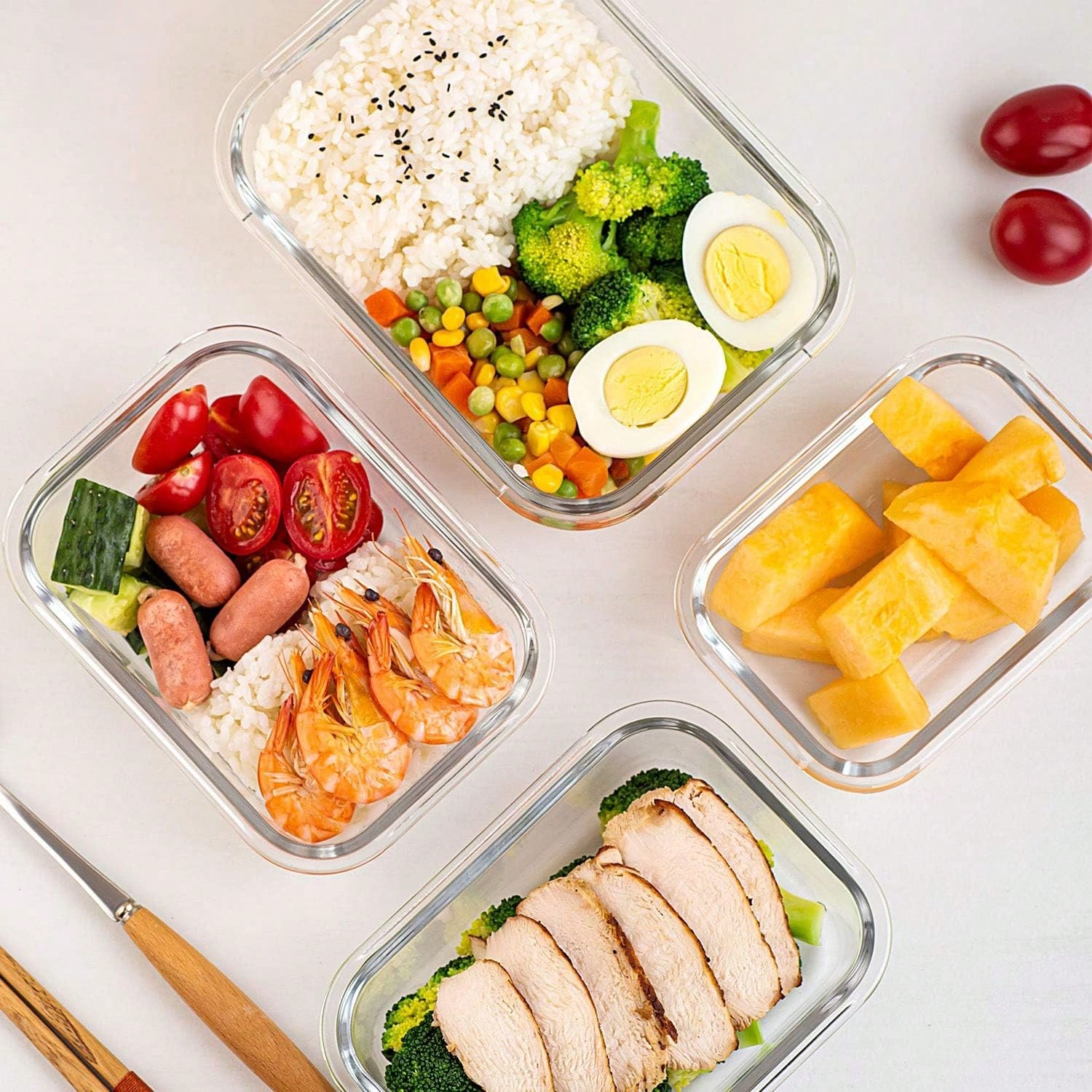 10 Pack Glass Meal Prep Contai - Meal Preparation review and price