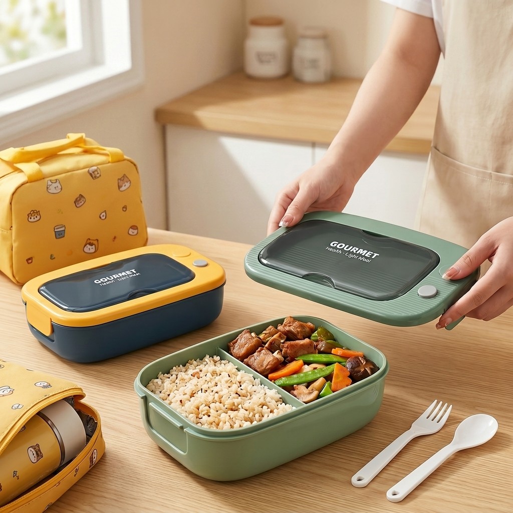 Microwavable Plastic Bento Box - Meal Preparation review and price