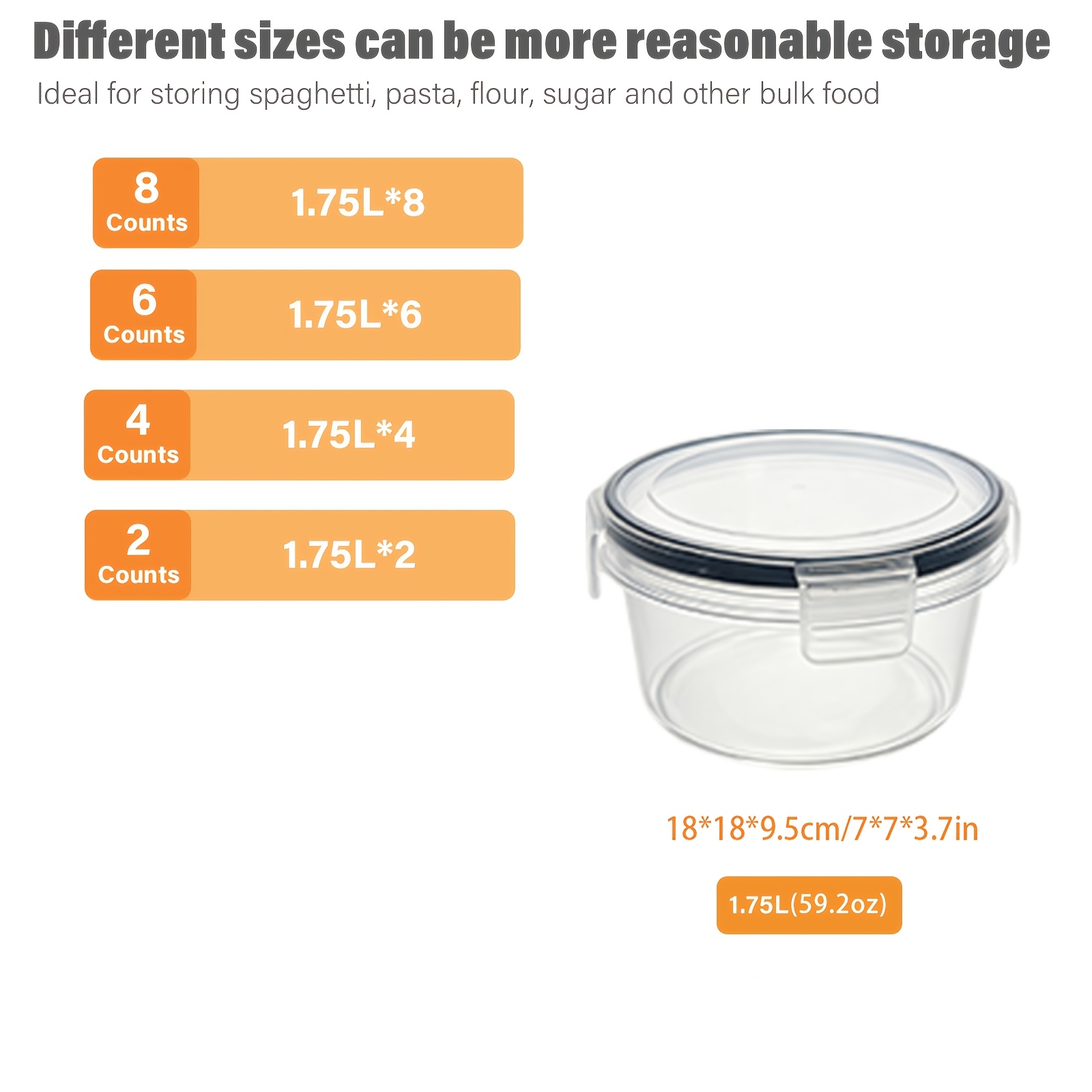 2/4/6/8 Pcs Round Fresh-Keepin - Meal Preparation review and price