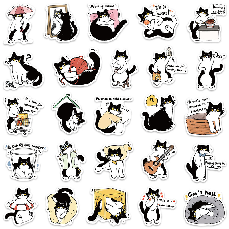 50PCS Cartoon Black and White  - Meal Prep Notebook review and price